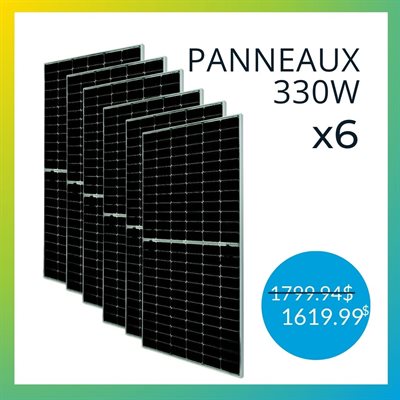 Panneau solaire 330W monocristallin Trina Solar (x6)