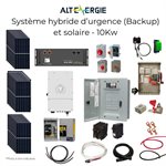 Système hybride Backup et solaire - 10Kw